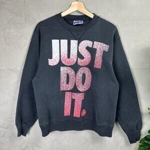 Vintage Nike Slogan 'Just Do It' Medium 90s Crewneck